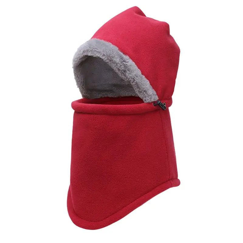 Мужская и женская ветрозащитная зимняя утолщенная флисовая шапка Skullies Beanies