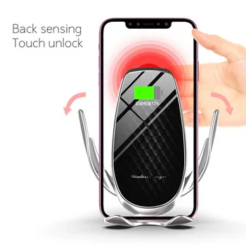 

Sensing Wireless Car Charger Auto-Clamping Mount Automatic Open&Close Sensor