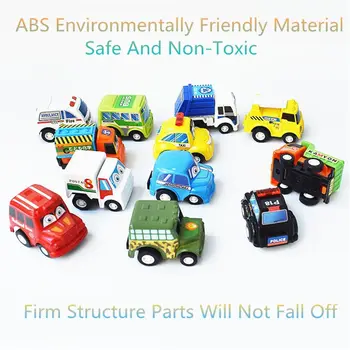 

12pcs Pull Back Car Toys Mobile Machinery Shop Construction Vehicle Fire Truck 090B