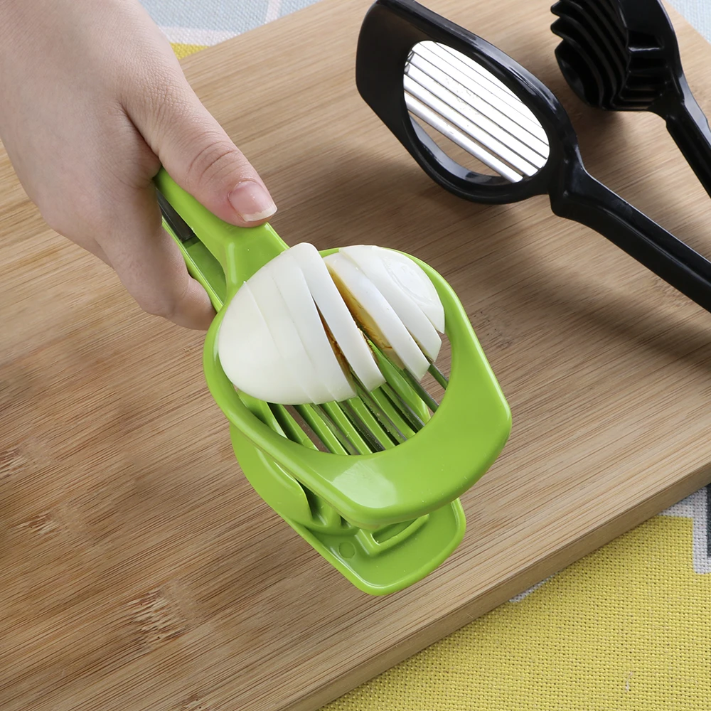 Egg Cutter Egg Slicer Stainless Steel Egg Split Device Handheld Mushroom Kiwi Divider Tomato Cutter Multifunction Slicing Mould