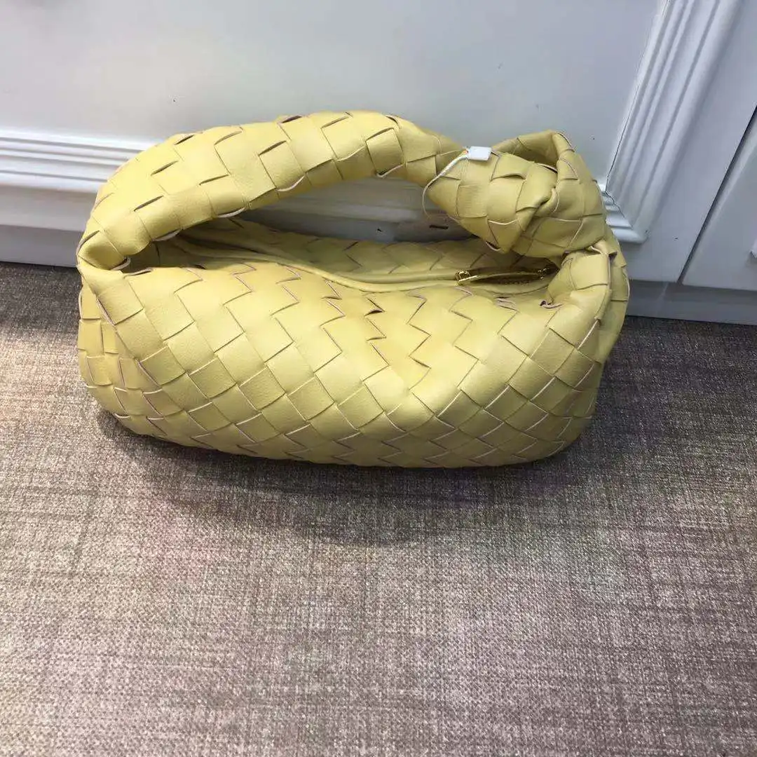 2022 Cow Split Leather Knot Bag Weave Cow Split Leather Handmade Sling Bags Luxury Brand Designer Bags Hobo Totes 