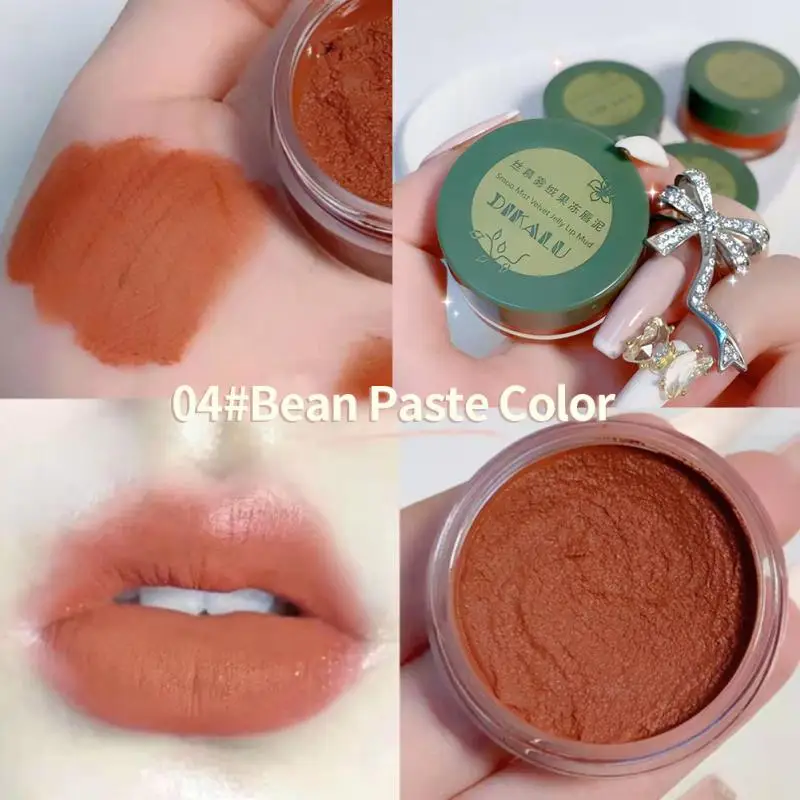 Velvet Matte Canned Jelly Lip Mud Mousse Lipstick Solid Lip Gloss Long  Lasting Lip Balm 4 Colors Lip Glaze Lip Makeup Cosmetics - AliExpress