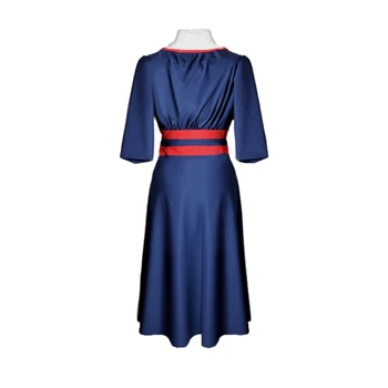 

Captain America Agent Peggy Carter Cosplay Costume Uniform Agent Carter Margaret Peggy Carter Navy Retro Dress Cosplay dress