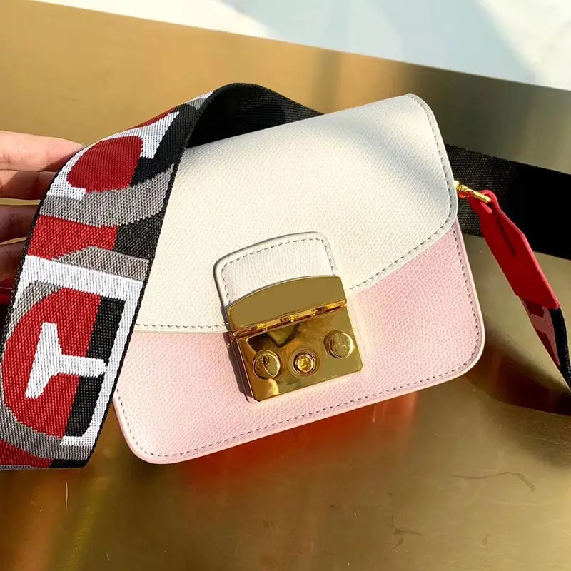 

Famous Brand Designer Patchwork Women Messenger Bags 2019 New Luxury Genuine Leather Evening Ladies Shoulder Bag Woman Handbags