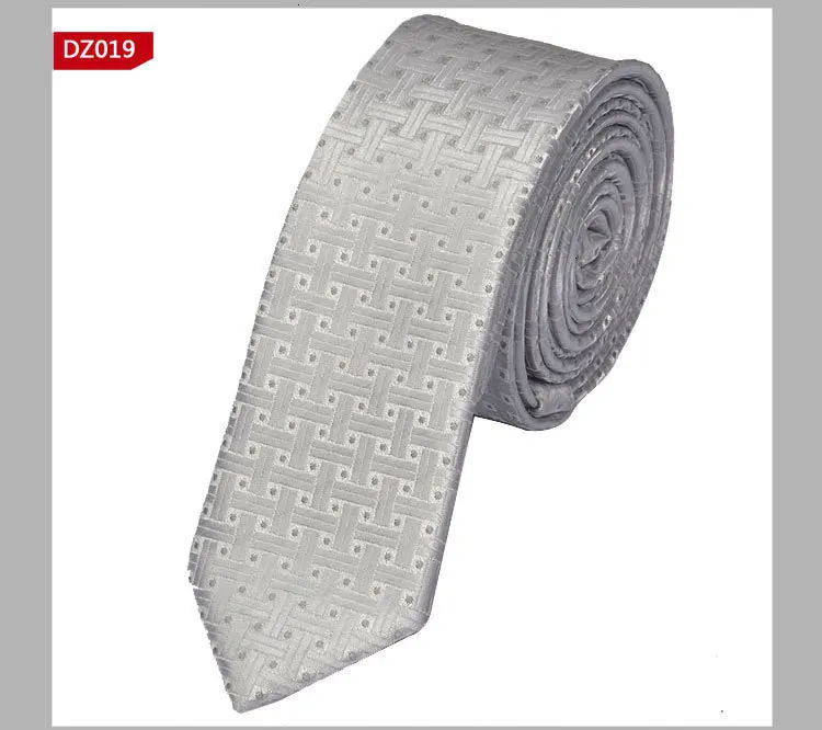Новый мужской повседневный Тонкий Галстук Классический полиэстеровый тканый галстук для вечерние галстук модный клетчатый горошек