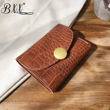 BXX Sac / Autumn And Winter Retro Crocodile Pattern Joker Solid Color Fashion Casual Tri-fold Use Wallet ZF224