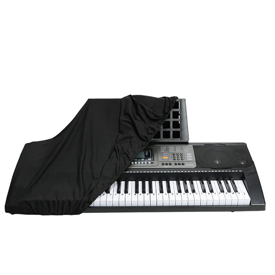 Keyboard Cover Piano Key Black with Drawstring Electronic Case Dustproof Cover