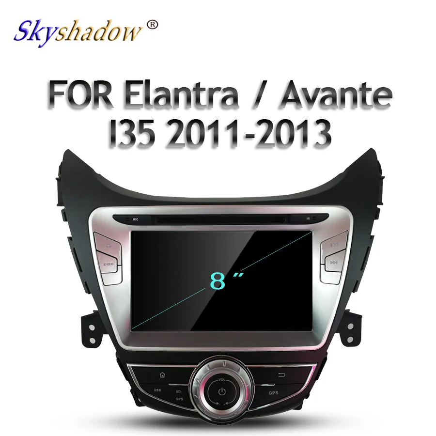 " Android 9,0 8 ядерный 64 Гб rom для hyundai Elantra Avante I35 2011-2013 автомобильный dvd-плеер gps ГЛОНАСС карта RDS радио wifi 4G Bluetooth
