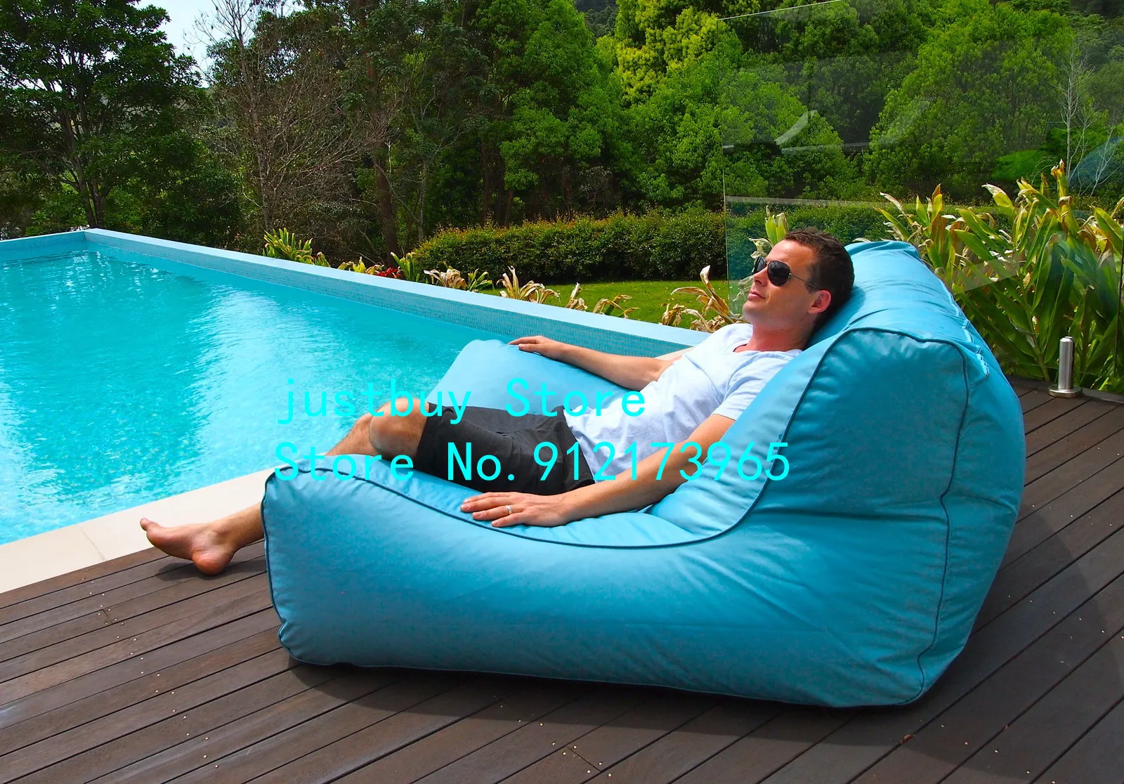 wholesale new design outdoor water floating waterproof PVC swimming pool beach bean bag