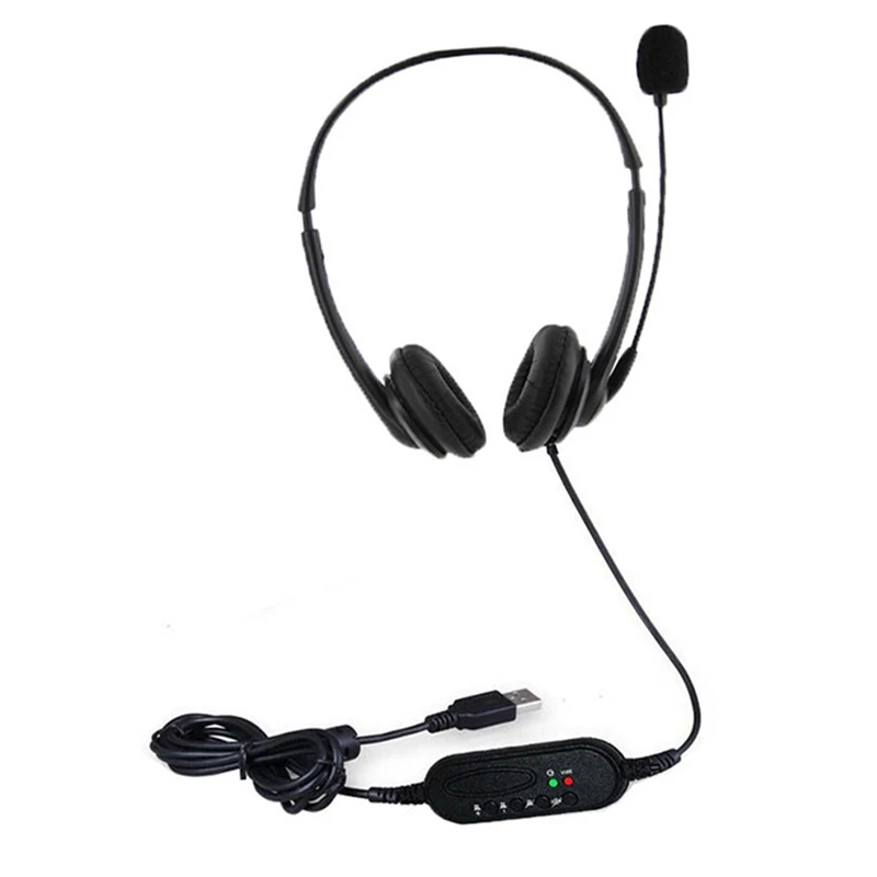 Wired Headset with Microphone Stereo Gaming Headphone for PC Computer Accessories PUO88