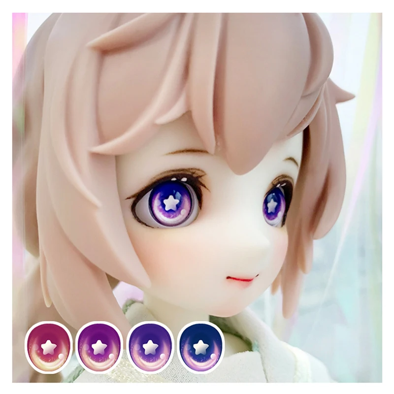 Глаза для кукол BJD 10 16 24 мм Мультяшные глаза 1/8 1/6 1/4 1/3 DD аксессуары Звездные