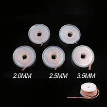 

5PCS 2/2.5/3.5mm Width 1.5M Length Desoldering Braid Welding Solder Remover Wick Wire Lead Cord Flux BGA Repair Tool Solder Pads