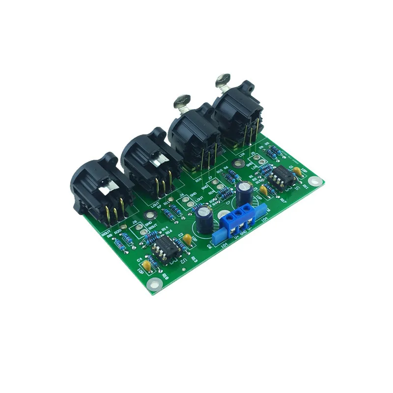 Diy Kit Balanced Preamp Board Unbalanced To Balanced Rca To Xlr For
