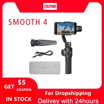 

Smooth 4 Phone Gimbals 3-Axis Handheld Stabilizers Focus Pull&Zoom for iPhone/Samsung/Gopro Hero/Xiaomi/Yi 4k action camera