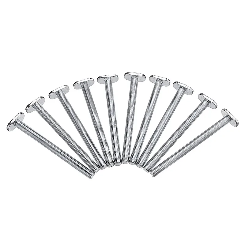 

10Pcs M8X100Mm T-Nut Sliding Screws for 30 Series Miter Track T-Slot Woodworking Tool