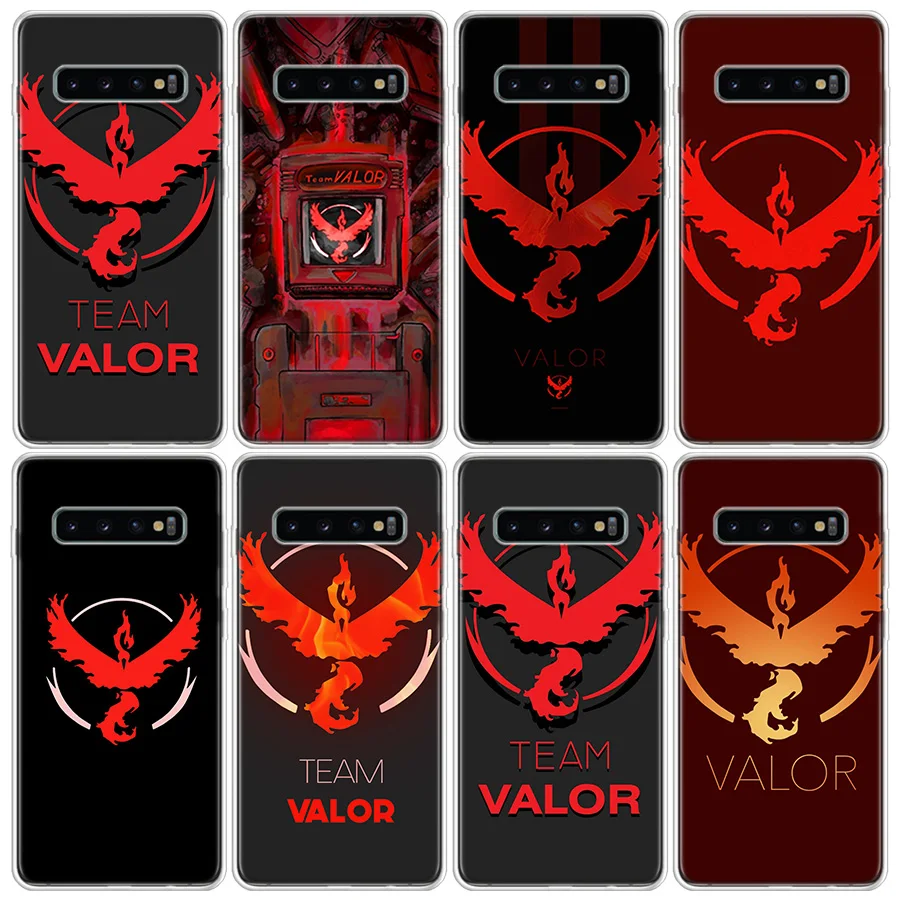 Модный чехол Elf Go Team Valor для телефона Samsung Galaxy S7 S8 S9 S10 S10E S20 S21 FE Note 8 9 10 20 Ultra J4 J6 J8 Plus Lite