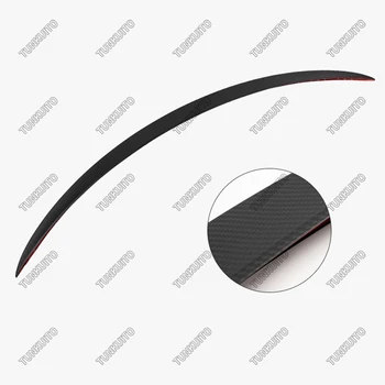 

1 Piece Rear Trunk Spoiler for Tesla Model 3 2017 2018 2019 Carbon Fiber Rear Trunk Lip ABS Wing Spoiler Car Styling
