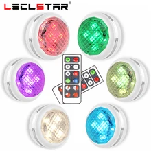 Лампы светильник светодиодный фонари Сенсорный Диммируемый Светильник ing светодиодный светильник с пультом дистанционного управления шкаф/кухня/гардероб/под шкаф СВЕТОДИОДНЫЙ светильник шайба лампа на батарейках leds