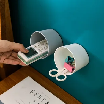 

2780 Wall Hangers Storage Rack Free Punched Storage Container Household Stationery Debris Storage Storage Shelf Door Hanging Sto