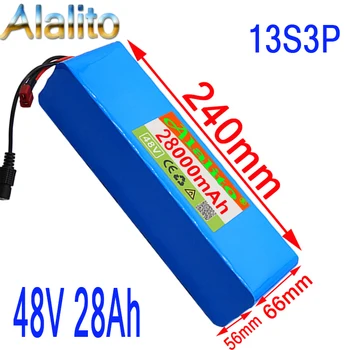 

High capacity 48v battery 48v 28Ah 1000w 13S3P Lithium ion Battery Pack For 54.6v E-bike Electric bicycle Scooter with BMS