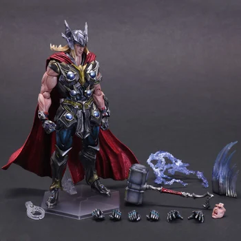 

Play Arts kai thunder Thor action figure PA avenger super heroes 27cm model toy collection for gift