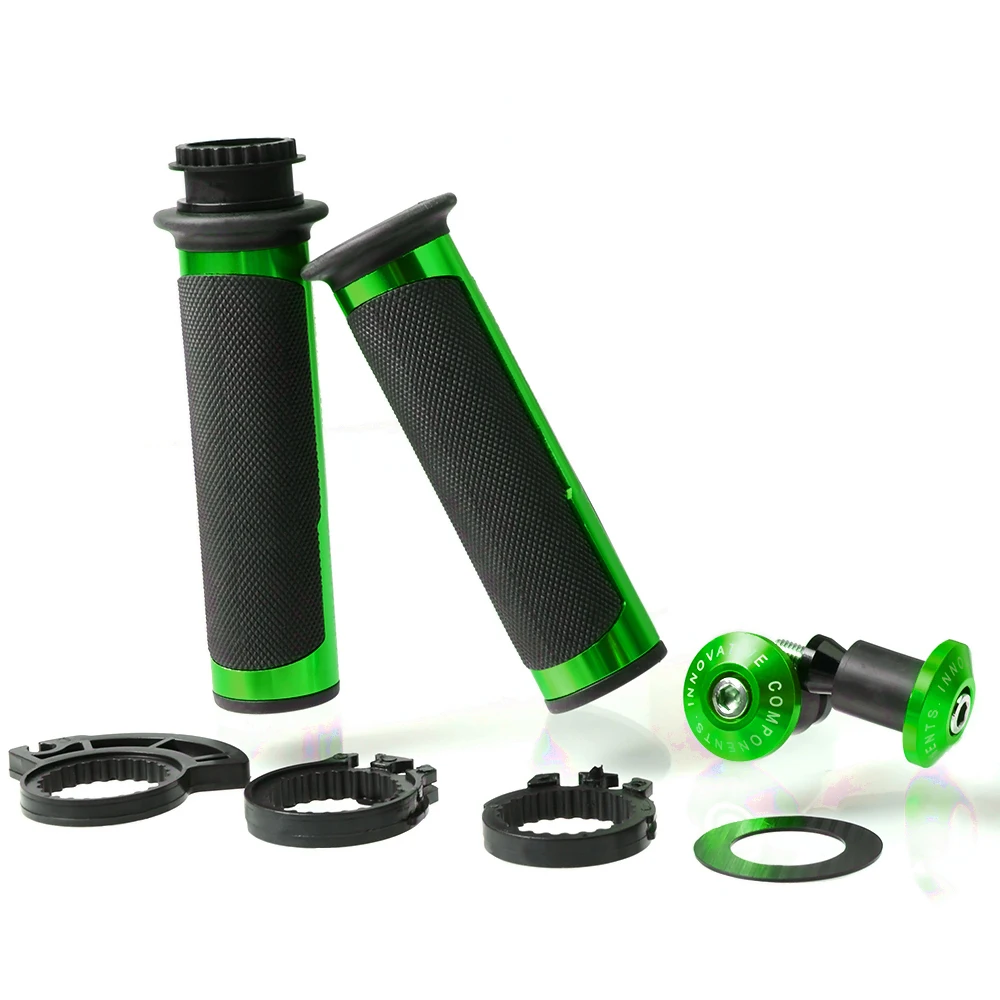 Для поездок на мотоцикле Ducati 749 999 2003-2005 848 1098 1198 2007-2013 1199 2013 Monster мотоцикл 7/" 22 мм Руль ручками Ручка Бар Конец - Цвет: green