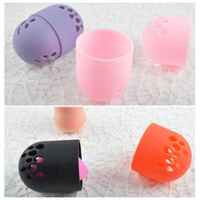 Сушильный Чехол Держатель спонжа 1 шт. держатель губки для макияжа коробка для хранения слоеных капсул мягкий силиконовый дышащий косметический спонж