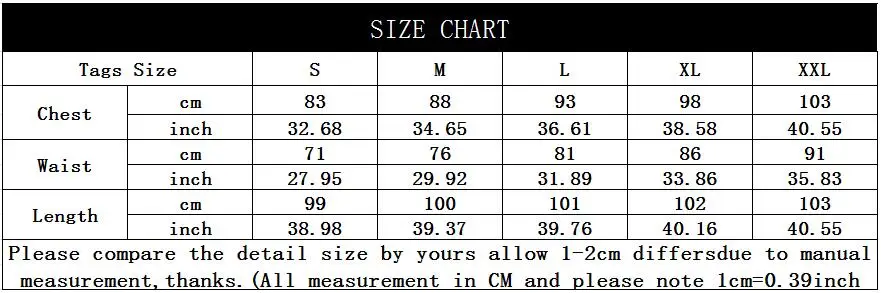 66053 Size Chart