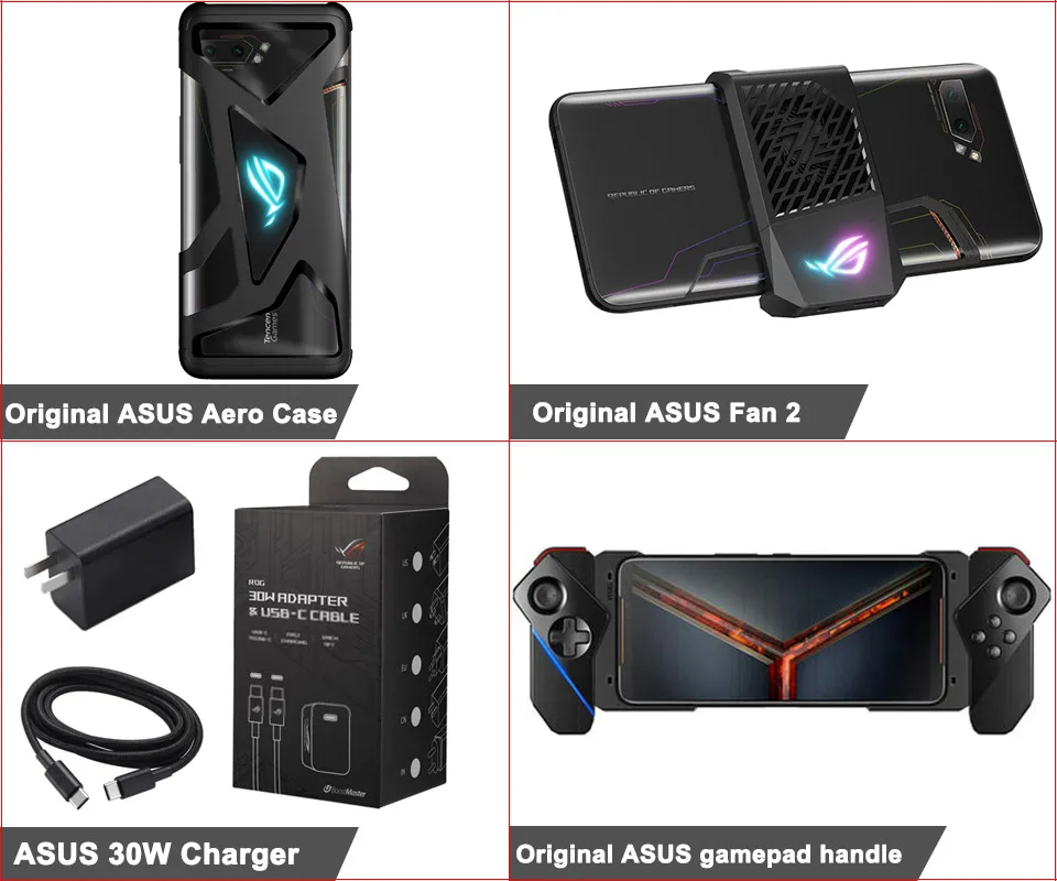 Для официальных оригинальных ASUS ROG phone 2 Aero чехол ASUS охлаждающий вентилятор 2 быстрая перепада температуры отвод тепла ASUS геймпад ручка