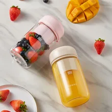 Портативная соковыжималка Mokkom объемом 300 мл, мини-соковыжималка для улицы, перезаряжаемая батарея 1200 мАч, Миксер для фруктов, ручной блендер, usb-порт