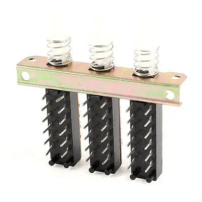 AC 110 V-220 V 3A DC 12 V-60 V 6A 4PDT Блокировка 3 кнопки кнопочный переключатель