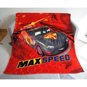 

Disney 95 Mc Queen Cars Max-Speed Red Flannel Blankets 150x200cm Boys Children's Favorite Cartoon Bedroom Decor Bed Blanket