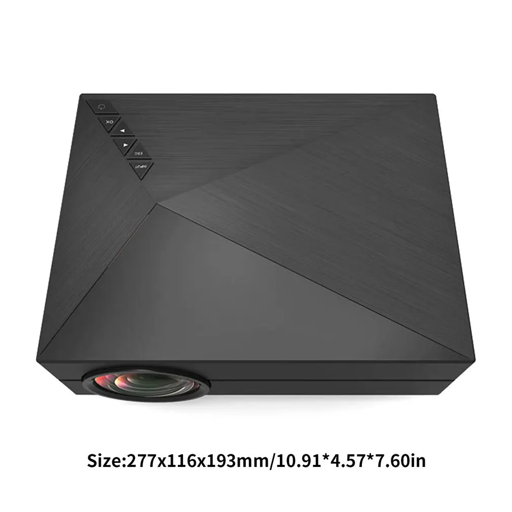 Портативный проектор для дома Gm60 мини поддержка Hd 1080P маленький проектор светодиодный проектор 30-130 дюймов Размер проекции