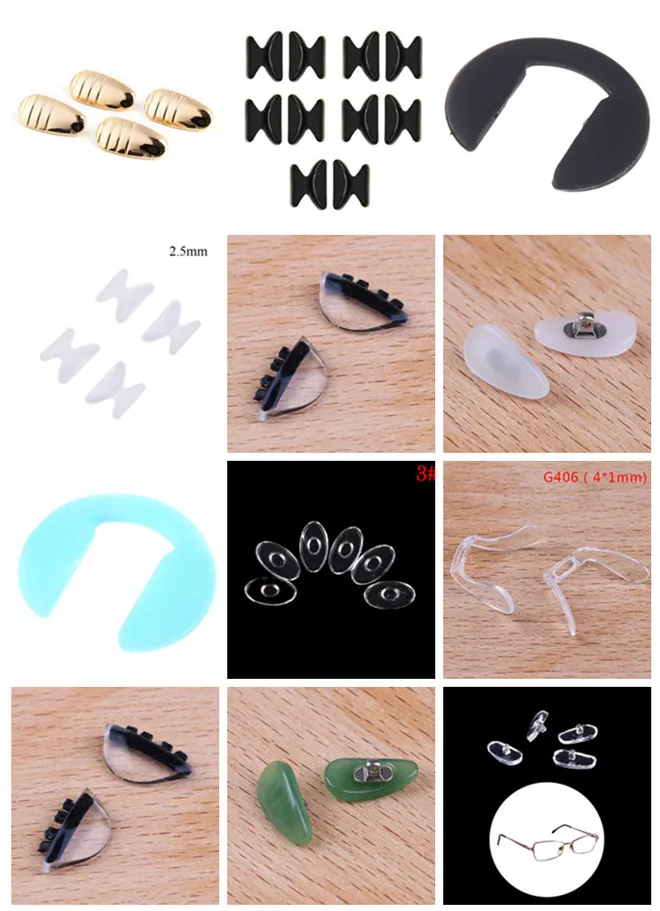 Hot Sale Anti-Slip Nose Pad For Glasses Eyeglasses Sunglass Comfortable Useful Non-slip Stick On Pad Multi Style