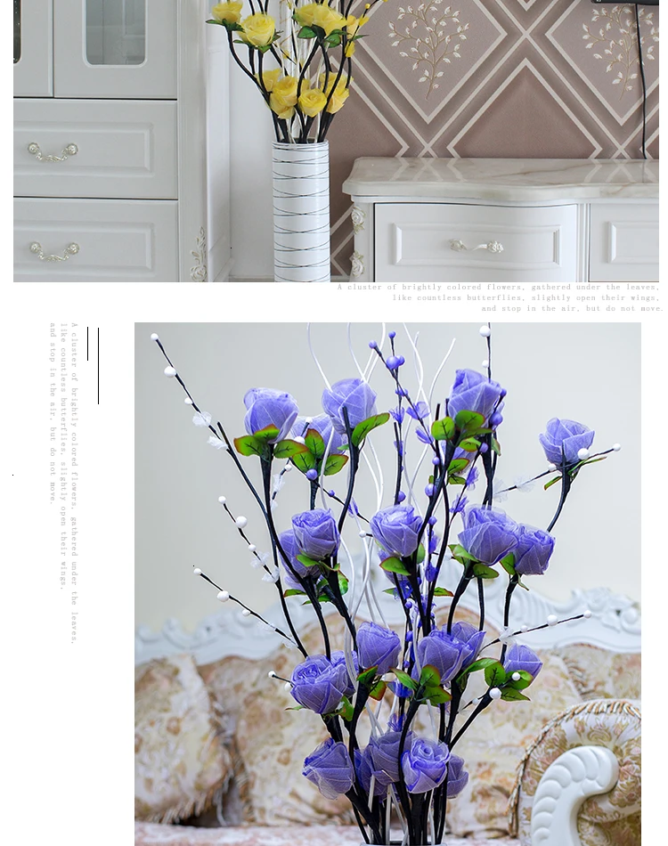 Ground Artificial Flower A Decoration Plastic Flower Botany Flower Arrangement Large Decorate Flower Tulips Simulation Bouquet