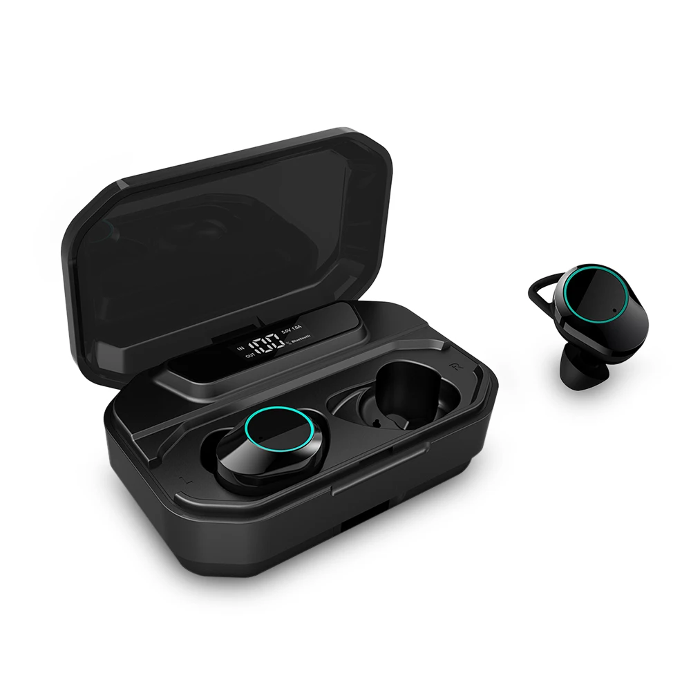 KUMI T3S 6D стерео bluetooth наушники цифровой дисплей Водонепроницаемый шумоподавляющий наушник для Android/iOS