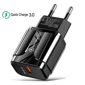 

Quick Charge 3.0 USB Charger QC 3.0 Fast Charging EU US Plug Adapter Wall Mobile Phone Charger For iPhone Samsung Xiaomi huawei