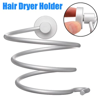 

Wall Mounted Metal Hair Dryer Holder Hairdryer Shelf Bracket Holder Rack For Hotel Bathroom Hardware Tools