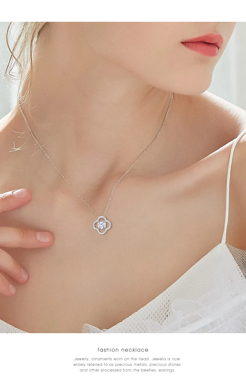 Ожерелье Warme Farben с кристаллами Swarovski, женское ожерелье с четырехлистным клевером, инкрустированное Zicon, ожерелье, колье, ювелирное изделие, подарок для девочек