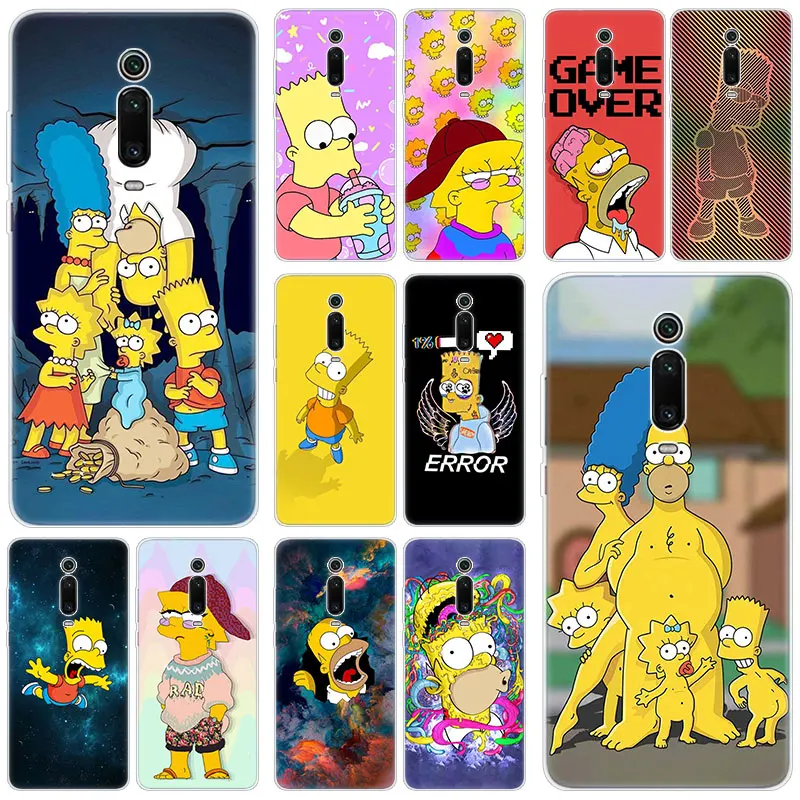

Hot Homer Simpson Silicone Case For Xiaomi Mi Note 10 9T CC9 E 9 Pro A3 Lite Play Redmi Note 8T 8 8A 6 Pro 6A 4X Fashion Cover