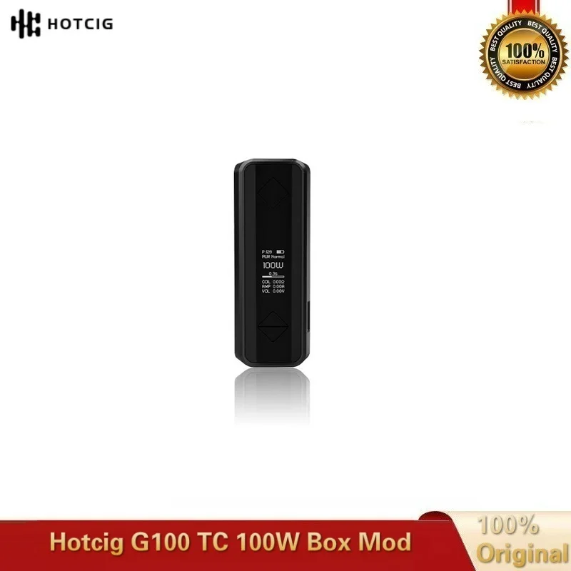Hotcig G100 TC 100W бокс-мод с 0,9 дюймовым дисплеем Питание от одной батареи 18650/20700/21700 VS Hotcig RSQ мод Vape