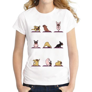 

2020 New Fashion Boston Terriers Design Women T-Shirt Short Sleeve Tops Novelty Skeleton Printing Tee Shirts