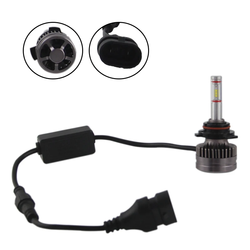 LED-4300K-S2-H4-H7-H1-COB-LED-Headlight-Bulbs-H11-H13-12V-9005-9006-H3 4