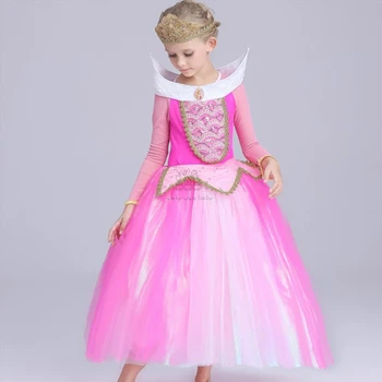 

Girl Dresses Elsa Elza Costumes Princess Anna Sleeping Beauty Aurora Dress for Girls Party Frozen 2 Fancy Clothing Girl Clothing