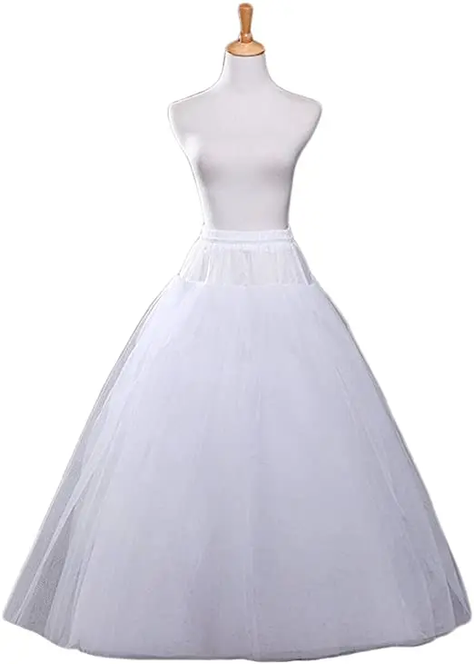 

Women's A-line Hoopless Petticoat Crinoline Underskirt Slips Wedding Accessories