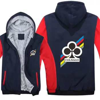 

Winter COLNAGO biciclette Hoodies Warm Men Fashion Wool Liner Jacket COLNAGO Sweatshirts Men Coat