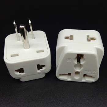 

10pcs/lot 1to2 Universal EU UK AU to US USA AC Power Adapter Travel Plug Converter 2 Flat Pin AC Power Plug Adaptor Connector