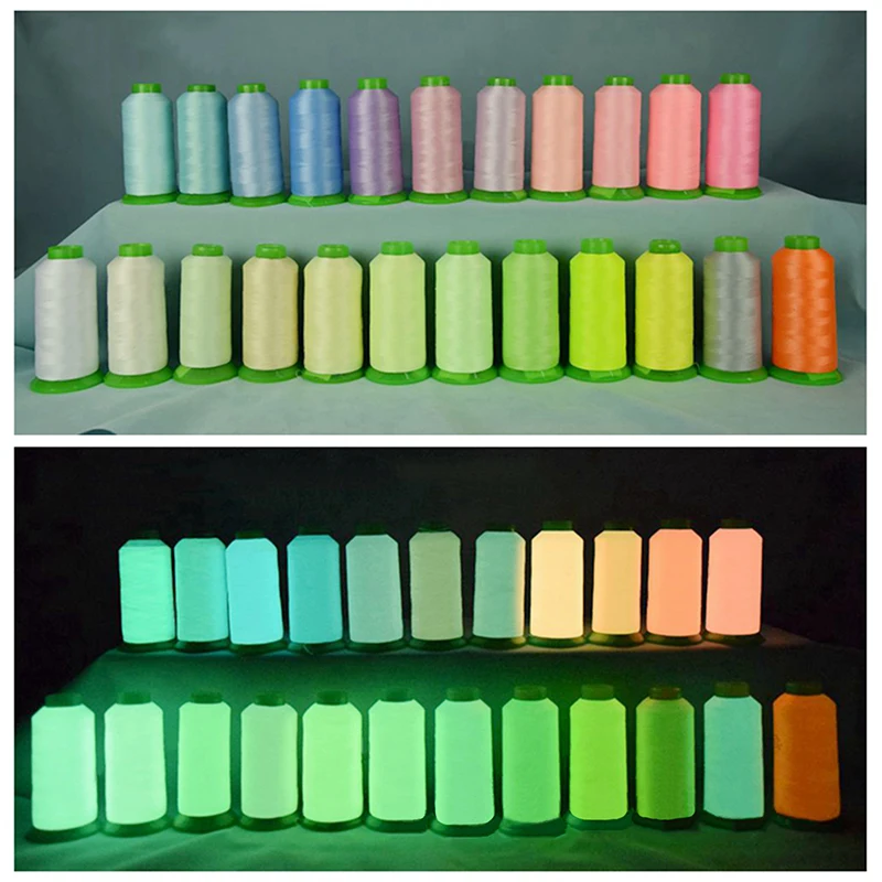 Luminous embroidery thread soft luminous adhesive thread knitted luminous sewing computer embroidery kite