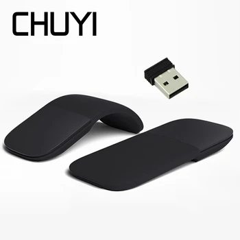 

CHYI Foldable Wireless Mouse Ergonomic Arc Touch Computer Gaming Mause Ultra Thin 3D Laser Silent Mouse For Microsoft Windows PC