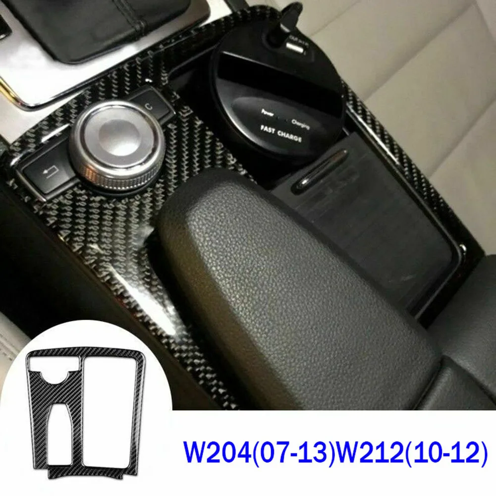 Панель консоли крышка планки углеродного волокна для Mercedes Benz C W204 украшения